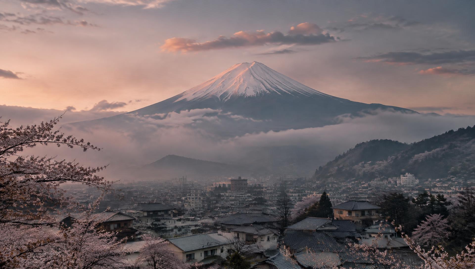Mount Fuji at dawn